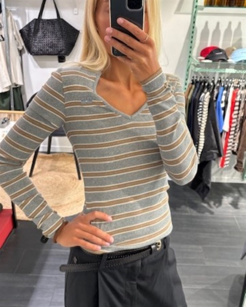 GANNI A1040483 V NECK LONGSLEEVE PALOMA